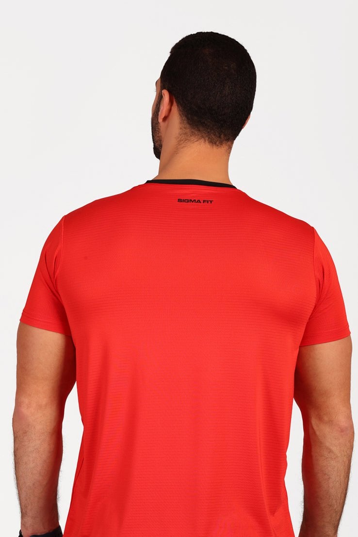 SIGMA FIT Racket Sports Tee Red - Image 5